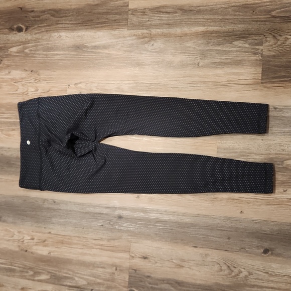 Lululemon Wunder Under Pant Teeny Dot Black White - Picture 11 of 11